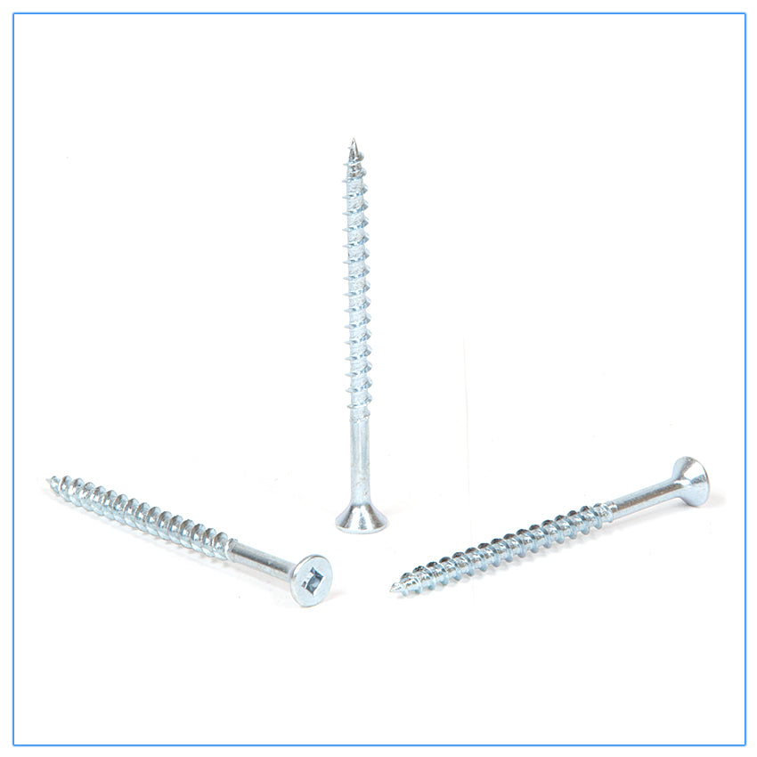 10g x 75mm Flat Head Screws Zinc Qty 1500