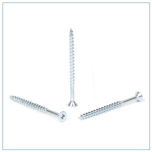 10g x 62mm Flat Head Screws Zinc Qty 2000